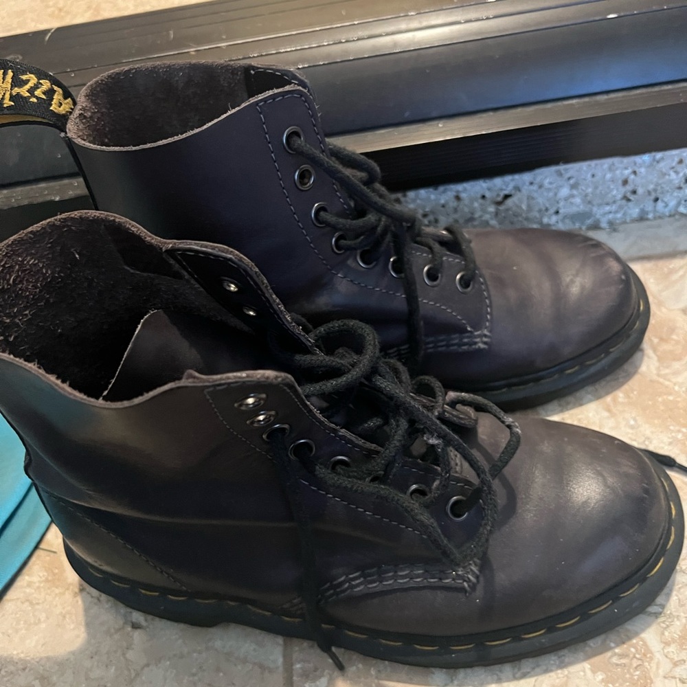 Purple doc martens combat size 7